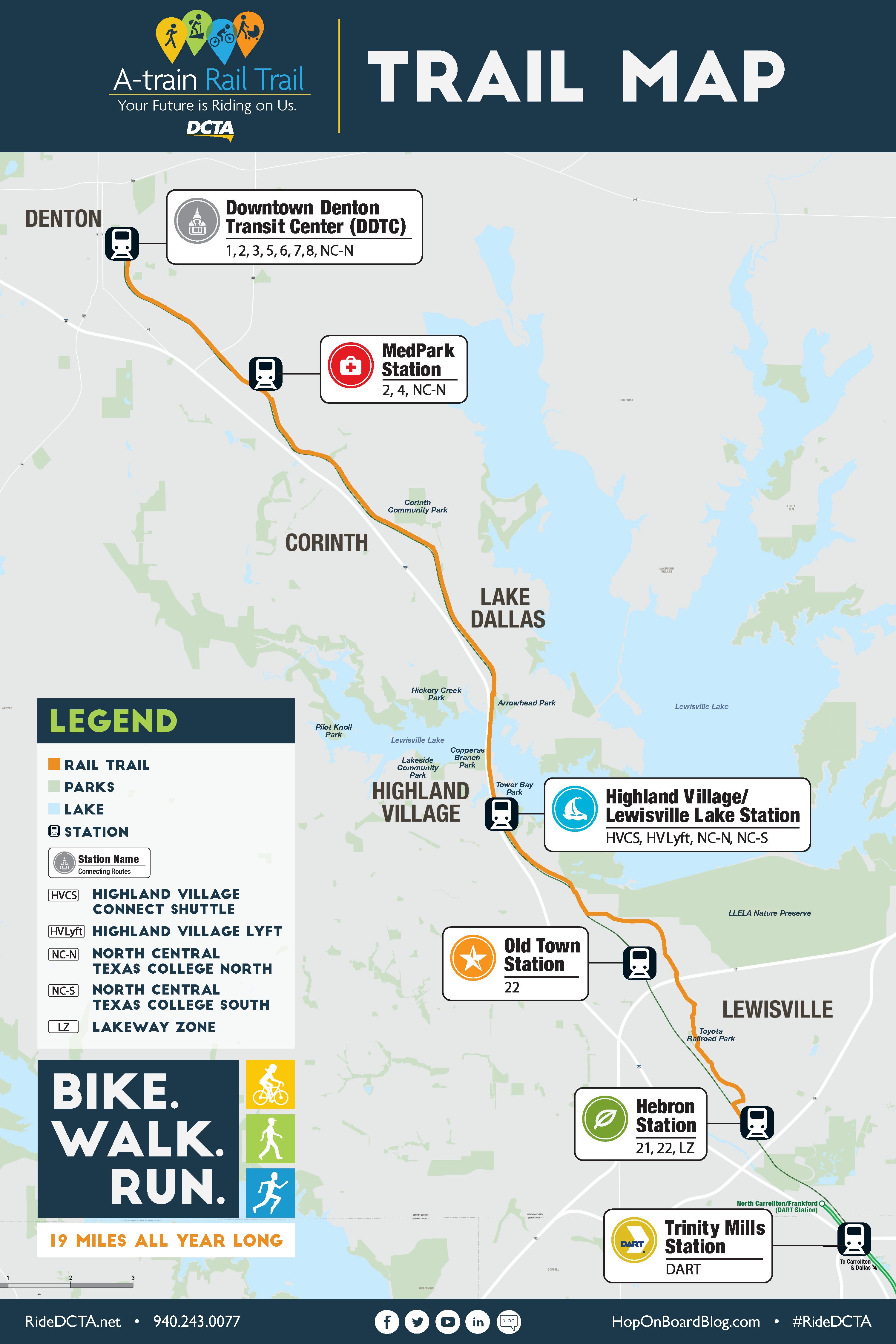 NCR Rail Trail Map